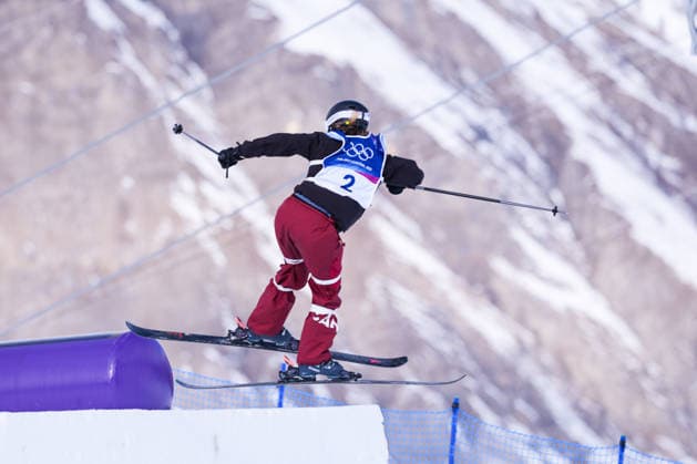 09 02 2026, Livigno, Snow Park, Winter Olympics: Women s Freeski Slopestyle Final, 2 Megan Oldham (Canada) Livigno Snow Park Lombardy Italy *** 09 02 2026, Livigno, Snow Park, Winter Olympics Women s Freeski Slopestyle Final, 2 Megan Oldham Canada Livigno Snow Park Lombardy Italy Copyright: xJustPictures.ch JarixPestelaccix jp-en-JaPe-DSC07405-20260209