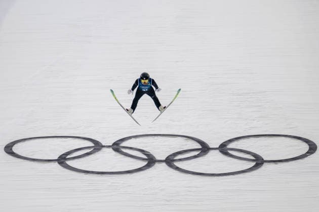 OLYMPICS - Winter Olympic Games, Olympische Spiele, Olympia, OS Milano Cortina 2026 VAL DI FIEMME,ITALY,09.FEB.26 - OLYMPICS, NORDIC SKIING, NORDIC COMBINED, Ski jumping, Skispringen, Ski, nordisch Winter Olympic Games Milano Cortina 2026, normal hill, training, men. Image shows Akito Watabe (JPN).  GEPAxpictures xOliverxLerch