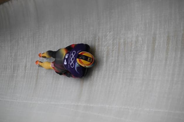 Jungk Axel from Germany during the Winter Olympic Games, Olympische Spiele, Olympia, OS Milano Cortina 2026, in Cortina Sliding Centre , on February 9 2026, in Cortina, Italy  Copyright: xFedericoxManoni IPAxSportx xipa-agency.netx xx IPA_71175541 IPA_Agency_IPA71175541