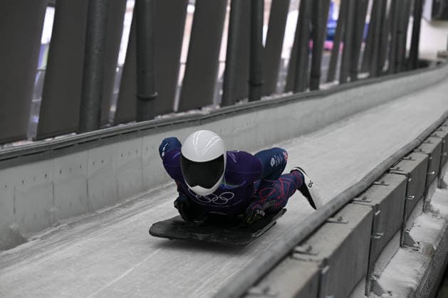 February 9, 2026, Cortina, Veneto, Italy: Weston Matt from Great Britain during the Winter Olympic Games, Olympische Spiele, Olympia, OS Milano Cortina 2026, in Cortina Sliding Centre , on February 9 2026, in Cortina, Italy Cortina Italy - ZUMAm345 20260209_oly_m345_013 Copyright: xFedericoxManonix