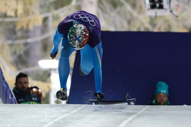 GIOCHI OLIMPICI - Olimpiadi Invernali Milano-Cortina 2026 - Skeleton Milano Cortina 2026 - XXV Olympic Winter games, Winterspiele,Spiele, Summer games Cortina D Ampezzo - Italy Monday , February 9 , 2026 Skeleton - Men s Training BAGNIS Amedeo (ITA) Cortina D Ampezzo Italy  Copyright: xIPAxSport ABACAx