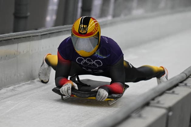 Grotheer Christopher from Germany during the Winter Olympic Games, Olympische Spiele, Olympia, OS Milano Cortina 2026, in Cortina Sliding Centre , on February 9 2026, in Cortina, Italy  Copyright: xFedericoxManoni IPAxSportx xipa-agency.netx xx IPA_71175613 IPA_Agency_IPA71175613