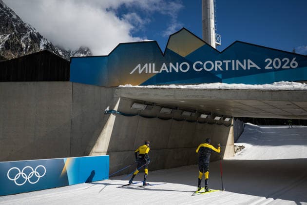 260209 Viktor Brandt and Henning Sjökvist of Sweden at a biathlon training session during day 3 of the 2026 Winter Olympics on February 9, 2026 in Anterselva. Photo: Mathias Bergeld BILDBYRAN kod MB MB1317 skidskytte biathlon skiskyting Olympic Games, Olympische Spiele, Olympia, OS olympics winter olympics os ol olympiska spel vinter-os olympiske leker milano cortina 2026 milan cortina 2026 milano cortina 2026 olympic games milano cortina 2026 winter olympic games milano cortina-os milano cortina-ol vinter-ol 3 bbeng trening training träning sweden sverige *** 260209 Viktor Brandt and Henning Sjökvist of Sweden at a biathlon training session during day 3 of the 2026 Winter Olympics on February 9, 2026 in Anterselva Photo Mathias Bergeld BILDBYRAN code MB MB1317 biathlon biathlon olympic games olympics olympics winter olympics os ol olympiska spel vinter os olympiske leker milano cortina 2026 milan cortina 2026 milano cortina 2026 olympic games milano cortina 2026 winter olympic games milano cortina os milano cortina ol vinter ol 3 bbeng trening träning träning sweden sverige  Copyright: MATHIASxBERGELD BB260209MB029