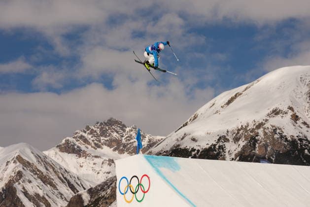 February 9, 2026, Livigno, Italy: Maria Gasslitter, of Italy, competes in the women s freeski slopestyle final at the Milano Cortina 2026 Winter Olympic Games, Olympische Spiele, Olympia, OS in Livigno, Italy on Monday, Feb. 9, 2026. Canada News - February 9, 2026  - ZUMAc35_ 20260209_zaf_c35_003 Copyright: xSeanxKilpatrickx