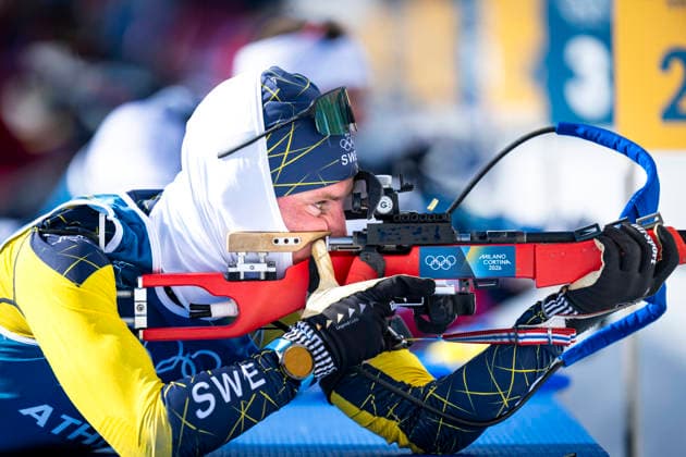 ANTERSELVA, ITALY 20260209 Biathlete Jesper Nelin during today s training for the distance race during the Winter Olympics in Milan Cortina. ANTERSELVA ITALY x10050x *** ANTERSELVA, ITALY 20260209 Biathlete Jesper Nelin during today s training for the distance race during the Winter Olympics in Milan Cortina ANTERSELVA ITALY x10050x  Copyright: xPontusxLundahl TTx 2026 OLYMPICS BIETAR SHOOT TRAINING