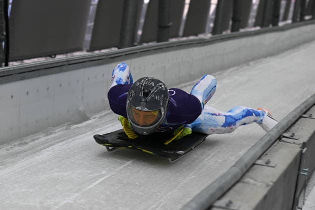 Heraskevych Vladyslav from Ukraine during the Winter Olympic Games, Olympische Spiele, Olympia, OS Milano Cortina 2026, in Cortina Sliding Centre , on February 9 2026, in Cortina, Italy  Copyright: xFedericoxManoni IPAxSportx xipa-agency.netx xx IPA_71175693 IPA_Agency_IPA71175693