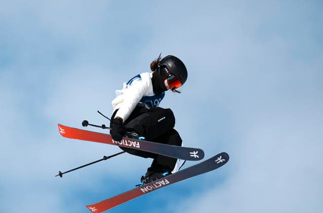 (260209) -- LIVIGNO, Feb. 9, 2026 -- Liu Mengting of China competes during the freestyle skiing women s freeski slopestyle final at the Milan-Cortina 2026 Olympic Winter games, Winterspiele,Spiele, Summer games in Livigno, Italy, Feb. 9, 2026. ) (MICO2026)ITALY-LIVIGNO-OLYMPIC WINTER GAMES-FREESTYLE SKIING-WOMEN S FREESKI SLOPESTYLE-FINAL HuxChao 