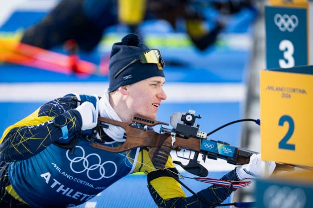 ANTERSELVA, ITALY 20260209 Biathlete Martin Ponsilouma during today s training for the distance race during the Winter Olympics in Milan Cortina. ANTERSELVA ITALY x10050x *** ANTERSELVA, ITALY 20260209 Biathlete Martin Ponsilouma during today s training for the distance race during the Winter Olympics in Milan Cortina ANTERSELVA ITALY x10050x  Copyright: xPontusxLundahl TTx 2026 OLYMPICS BIETAR SHOOT TRAINING