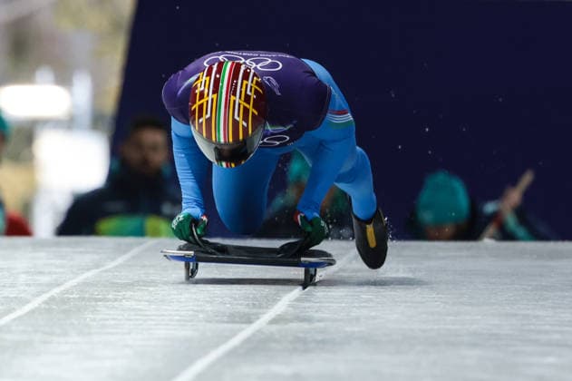 Milano Cortina 2026 - XXV Olympic Winter games, Winterspiele,Spiele, Summer games Cortina D Ampezzo - Italy Monday , February 9 , 2026 Skeleton - Men s Training GASPARI Mattia (ITA)  Copyright: xLucianoxMariaxBisi IPAxSportx xipa-agency.netx xx IPA_71174269 IPA_Agency_IPA71174269