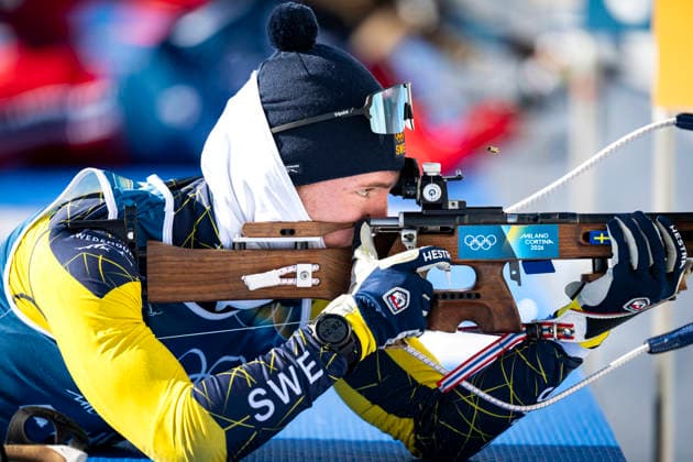 ANTERSELVA, ITALY 20260209 Biathlete Sebastian Samuelsson during today s training for the distance race during the Winter Olympics in Milan Cortina. ANTERSELVA ITALY x10050x *** ANTERSELVA, ITALY 20260209 Biathlete Sebastian Samuelsson during today s training for the distance race during the Winter Olympics in Milan Cortina ANTERSELVA ITALY x10050x  Copyright: xPontusxLundahl TTx 2026 OLYMPICS BIETAR SHOOT TRAINING