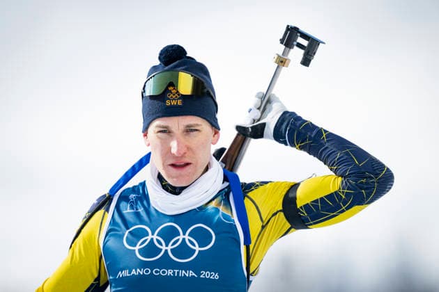 ANTERSELVA, ITALY 20260209 Biathlete Martin Ponsilouma during today s training for the distance race during the Winter Olympics in Milan Cortina. ANTERSELVA ITALY x10050x *** ANTERSELVA, ITALY 20260209 Biathlete Martin Ponsilouma during today s training for the distance race during the Winter Olympics in Milan Cortina ANTERSELVA ITALY x10050x  Copyright: xPontusxLundahl TTx 2026 OLYMPICS BIB SHOOTING TRAINING