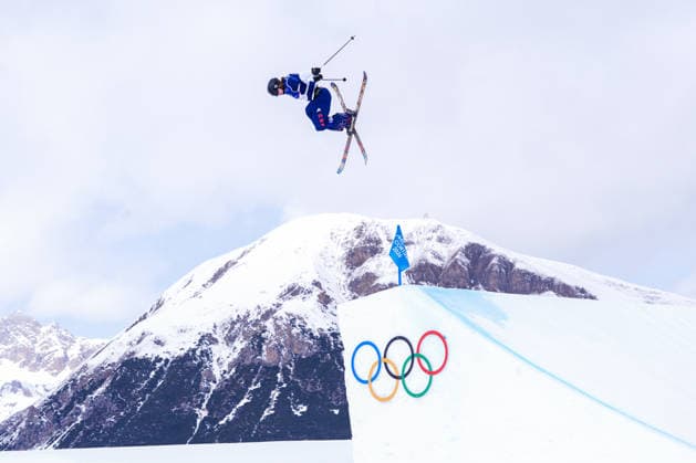 09 02 2026, Livigno, Snow Park, Winter Olympics: Women s Freeski Slopestyle Final, 3 Kirsty Muir (Great Britain) Livigno Snow Park Lombardy Italy *** 09 02 2026, Livigno, Snow Park, Winter Olympics Women s Freeski Slopestyle Final, 3 Kirsty Muir Great Britain Livigno Snow Park Lombardy Italy Copyright: xJustPictures.ch JarixPestelaccix jp-en-JaPe-DSC05375-20260209