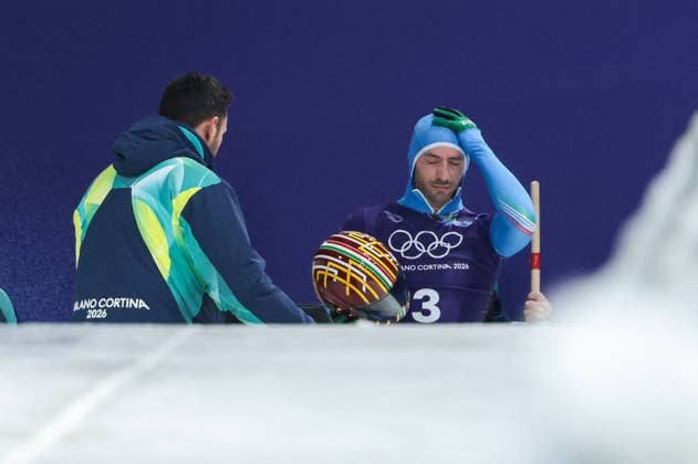 GIOCHI OLIMPICI - Olimpiadi Invernali Milano-Cortina 2026 - Skeleton Milano Cortina 2026 - XXV Olympic Winter games, Winterspiele,Spiele, Summer games Cortina D Ampezzo - Italy Monday , February 9 , 2026 Skeleton - Men s Training GASPARI Mattia (ITA) Cortina D Ampezzo Italy  Copyright: xIPAxSport ABACAx