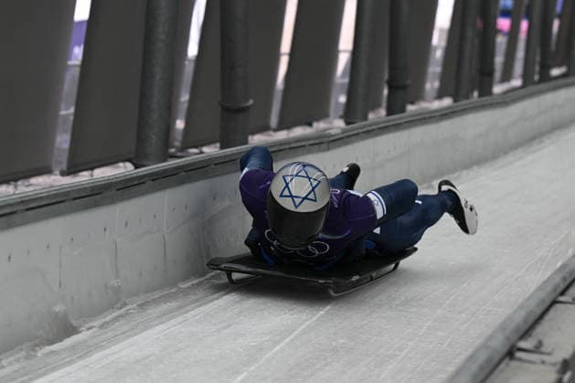 GIOCHI OLIMPICI - Olimpiadi Invernali Milano-Cortina 2026 - Skeleton Firestone Jared from Israel during the Winter Olympic Games, Olympische Spiele, Olympia, OS Milano Cortina 2026, in Cortina Sliding Centre , on February 9 2026, in Cortina, Italy Cortina D Ampezzo Italy  Copyright: xIPAxSport ABACAx