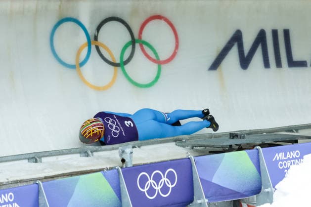 GIOCHI OLIMPICI - Olimpiadi Invernali Milano-Cortina 2026 - Skeleton Milano Cortina 2026 - XXV Olympic Winter games, Winterspiele,Spiele, Summer games Cortina D Ampezzo - Italy Monday , February 9 , 2026 Skeleton - Men s Training GASPARI Mattia (ITA) Cortina D Ampezzo Italy  Copyright: xIPAxSport ABACAx