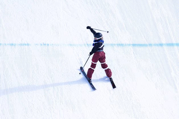 09 02 2026, Livigno, Snow Park, Winter Olympics: Women s Freeski Slopestyle Final, 2 Megan Oldham (Canada) Livigno Snow Park Lombardy Italy *** 09 02 2026, Livigno, Snow Park, Winter Olympics Women s Freeski Slopestyle Final, 2 Megan Oldham Canada Livigno Snow Park Lombardy Italy Copyright: xJustPictures.ch JarixPestelaccix jp-en-JaPe-DSC08230-20260209