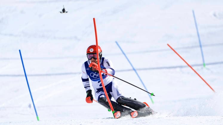 OLYMPICS - Winter Olympic Games, Olympische Spiele, Olympia, OS Milano Cortina 2026 BORMIO,ITALY,09.FEB.26 - OLYMPICS, ALPINE SKIING - Winter Olympic Games Milano Cortina 2026, team combined, slalom, men. Image shows Marek Muller (CZE).  GEPAxpictures xWolfgangxGrebien