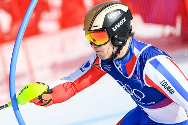 OLYMPICS - Winter Olympic Games, Olympische Spiele, Olympia, OS Milano Cortina 2026 BORMIO,ITALY,09.FEB.26 - OLYMPICS, ALPINE SKIING - Winter Olympic Games Milano Cortina 2026, team combined, slalom, men. Image shows Steven Amiez (FRA).  GEPAxpictures xWolfgangxGrebien