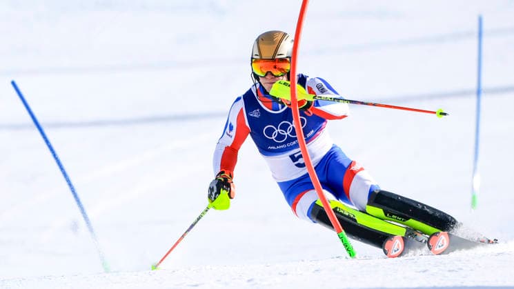 OLYMPICS - Winter Olympic Games, Olympische Spiele, Olympia, OS Milano Cortina 2026 BORMIO,ITALY,09.FEB.26 - OLYMPICS, ALPINE SKIING - Winter Olympic Games Milano Cortina 2026, team combined, slalom, men. Image shows Steven Amiez (FRA).  GEPAxpictures xWolfgangxGrebien