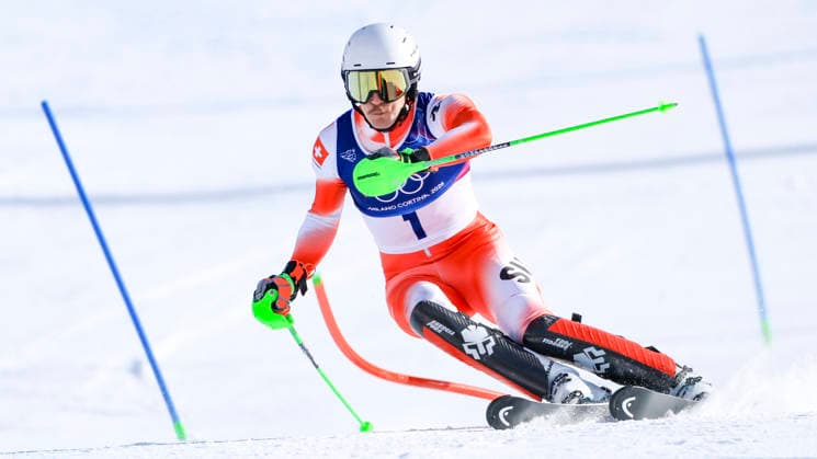 OLYMPICS - Winter Olympic Games, Olympische Spiele, Olympia, OS Milano Cortina 2026 BORMIO,ITALY,09.FEB.26 - OLYMPICS, ALPINE SKIING - Winter Olympic Games Milano Cortina 2026, team combined, slalom, men. Image shows Matthias Iten (SUI).  GEPAxpictures xWolfgangxGrebien