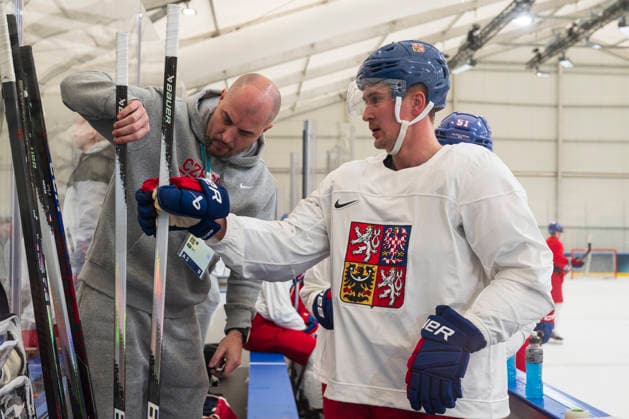 Czech Martin Necas in action during the training session during the Milano Cortina 2026 Winter Olympic Games, Olympische Spiele, Olympia, OS in Milan, Italy, on February 9, 2026. (CTKxPhoto MichalxKamaryt) CTKPhotoP2026020905408  CTKPhotoP2026020905408