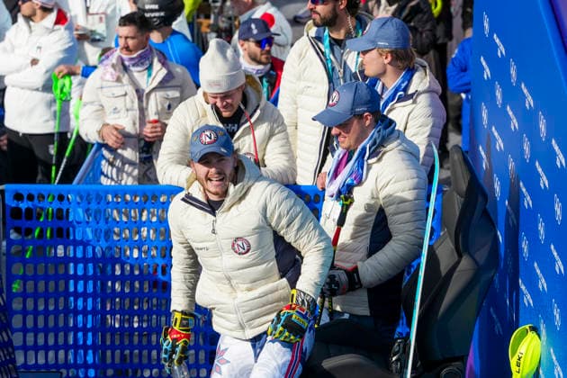 Winter Olympics in Milan Cortina 2026 Bormio, Italy 20260209. Adrian Smiseth Sejersted, Alte Lie McGrath, Simen Sellaeg and Timon Haugan from Norway compete in the men s alpine downhill slalom team competition at the Milan Cortina 2026 Winter Olympics. Photo: Cornelius Poppe NTB Bormio Italy EDITORIAL USE ONLY. RESTRICTED USE FOR BETTING COMPANIES Ref:_SPObbyJirfUFhA.jpg *** Winter Olympics in Milan Cortina 2026 Bormio, Italy 20260209 Adrian Smiseth Sejersted, Alte Lie McGrath, Simen Sellaeg and Timon Haugan from Norway compete in the men s alpine downhill slalom team competition at the Milan Cortina 2026 Winter Olympics Photo Cornelius Poppe NTB Bormio Italy EDITORIAL USE ONLY RESTRICTED USE FOR BETTING COMPANIES  Copyright: xCorneliusxPoppex xNTBx