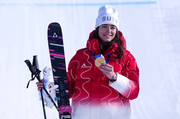09 02 2026, Livigno, Snow Park, Winter Olympics: Women s Freeski Slopestyle Final, 1 Mathilde Gremaud (Switzerland) Gold Medal Livigno Snow Park Lombardy Italy *** 09 02 2026, Livigno, Snow Park, Winter Olympics Women s Freeski Slopestyle Final, 1 Mathilde Gremaud Switzerland Gold Medal Livigno Snow Park Lombardy Italy Copyright: xJustPictures.ch JarixPestelaccix jp-en-JaPe-DSC09778-20260209