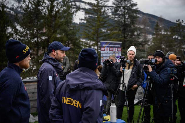 260209 Coach Stefan Thomson of the Swedish national cross-country skiing team at a press meet during day 3 of the 2026 Winter Olympics on February 9, 2026 in Val di Fiemme. Photo: Maxim Thore BILDBYRAN kod MT MT0967 skidor cross-country skiing langrenn Olympic Games, Olympische Spiele, Olympia, OS olympics winter olympics os ol olympiska spel vinter-os olympiske leker milano cortina 2026 milan cortina 2026 milano cortina 2026 olympic games milano cortina 2026 winter olympic games milano cortina-os milano cortina-ol vinter-ol 3 bbeng sverige pressträff *** 260209 Coach Stefan Thomson of the Swedish national cross country skiing team at a press meet during day 3 of the 2026 Winter Olympics on February 9, 2026 in Val di Fiemme Photo Maxim Thore BILDBYRAN kod MT MT0967 skidor cross country skiing langrenn olympic games olympics winter olympics os ol olympiska spel vinter os olympiske leker milano cortina 2026 milan cortina 2026 milano cortina 2026 olympic games milano cortina 2026 winter olympic games milano cortina os milano cortina ol vinter ol 3 bbeng sverige pressträff  Copyright: MAXIMxTHORE BB260209MT062