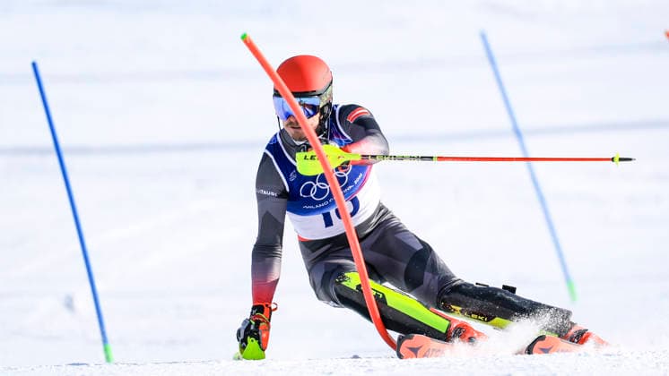 OLYMPICS - Winter Olympic Games, Olympische Spiele, Olympia, OS Milano Cortina 2026 BORMIO,ITALY,09.FEB.26 - OLYMPICS, ALPINE SKIING - Winter Olympic Games Milano Cortina 2026, team combined, slalom, men. Image shows Manuel Feller (AUT).  GEPAxpictures xWolfgangxGrebien