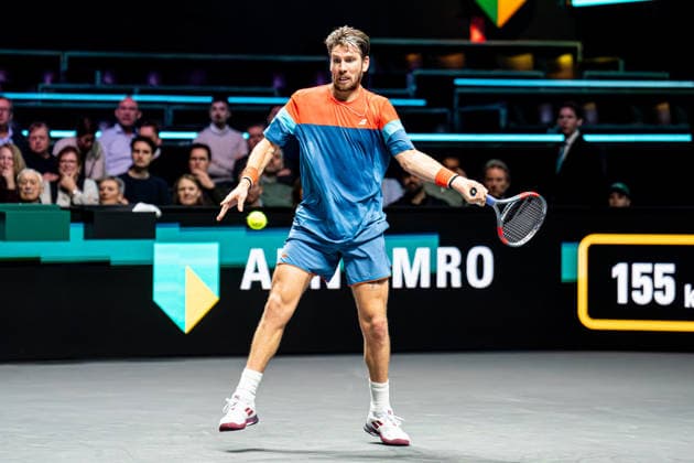 2026-02-09 ABN AMRO Open - Day One ROTTERDAM, NETHERLANDS - FEBRUARY 9: Cameron Norrie competing during Day One of the ABN AMRO Open at Rotterdam Ahoy on February 9, 2026 in Rotterdam, Netherlands. (Photo by Gabriel Calvino Alonso BSR Agency) Rotterdam Netherlands Content not available for redistribution in The Netherlands directly or indirectly through any third parties. Copyright: xBSRxAgencyx