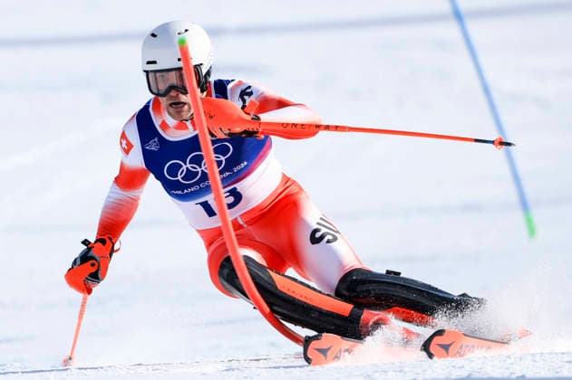 OLYMPICS - Winter Olympic Games, Olympische Spiele, Olympia, OS Milano Cortina 2026 BORMIO,ITALY,09.FEB.26 - OLYMPICS, ALPINE SKIING - Winter Olympic Games Milano Cortina 2026, team combined, slalom, men. Image shows Daniel Yule (SUI).  GEPAxpictures xWolfgangxGrebien