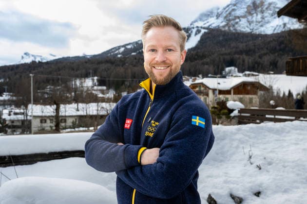 CORTINA 20260209 Niklas Edin i den svenska curlinglandslaget som inleder OS-spelet i Cortina pa onsdag med match mot Italien. *** Bilden ingar i SPORTPAKET. För övriga BETALBILD ** CORTINA ITALIEN x10030x *** CORTINA 20260209 Niklas Edin in the Swedish curling team that starts the Olympic Games in Cortina on Wednesday with a match against Italy The picture is in SPORTPAKET For others PAYPICTURE CORTINA ITALY x10030x  Copyright: xJonasxEkströmer TTx OS 2026 CURLING