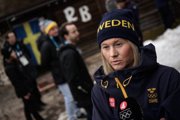 260209 Maja Dahlqvist of the Swedish national cross-country skiing team at a press meet during day 3 of the 2026 Winter Olympics on February 9, 2026 in Val di Fiemme. Photo: Maxim Thore BILDBYRAN kod MT MT0967 skidor cross-country skiing langrenn Olympic Games, Olympische Spiele, Olympia, OS olympics winter olympics os ol olympiska spel vinter-os olympiske leker milano cortina 2026 milan cortina 2026 milano cortina 2026 olympic games milano cortina 2026 winter olympic games milano cortina-os milano cortina-ol vinter-ol 3 bbeng sverige pressträff *** 260209 Maja Dahlqvist of the Swedish national cross country skiing team at a press meet during day 3 of the 2026 Winter Olympics on February 9, 2026 in Val di Fiemme Photo Maxim Thore BILDBYRAN kod MT MT0967 skidor cross country skiing langrenn olympic games olympics winter olympics os ol olympiska spel vinter os olympiske leker milano cortina 2026 milan cortina 2026 milano cortina 2026 olympic games milano cortina 2026 winter olympic games milano cortina os milano cortina ol vinter ol 3 bbeng sverige pressträff  Copyright: MAXIMxTHORE BB260209MT082