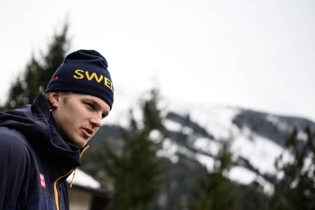 260209 Edvin Anger of the Swedish national cross-country skiing team at a press meet during day 3 of the 2026 Winter Olympics on February 9, 2026 in Val di Fiemme. Photo: Maxim Thore BILDBYRAN kod MT MT0967 skidor cross-country skiing langrenn Olympic Games, Olympische Spiele, Olympia, OS olympics winter olympics os ol olympiska spel vinter-os olympiske leker milano cortina 2026 milan cortina 2026 milano cortina 2026 olympic games milano cortina 2026 winter olympic games milano cortina-os milano cortina-ol vinter-ol 3 bbeng sverige pressträff *** 260209 Edvin Anger of the Swedish national cross country skiing team at a press meet during day 3 of the 2026 Winter Olympics on February 9, 2026 in Val di Fiemme Photo Maxim Thore BILDBYRAN kod MT MT0967 skidor cross country skiing langrenn olympic games olympics winter olympics os ol olympiska spel vinter os olympiske leker milano cortina 2026 milan cortina 2026 milano cortina 2026 olympic games milano cortina 2026 winter olympic games milano cortina os milano cortina ol vinter ol 3 bbeng sverige pressträff  Copyright: MAXIMxTHORE BB260209MT083