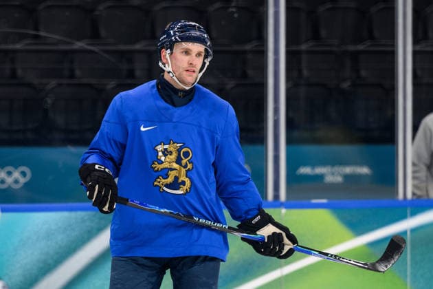 260209 Mikko Rantanen of Finland at an Ice hockey, Eishockey practice session during day 3 of the 2026 Winter Olympics on February 9, 2026 in Milan. Photo: Carl Sandin BILDBYRAN kod CS CS0864 ishockey ice hockey Olympic Games, Olympische Spiele, Olympia, OS olympics winter olympics os ol olympiska spel vinter-os olympiske leker milano cortina 2026 milan cortina 2026 milano cortina 2026 olympic games milano cortina 2026 winter olympic games milano cortina-os milano cortina-ol vinter-ol 3 bbeng finland *** 260209 Mikko Rantanen of Finland at an ice hockey practice session during day 3 of the 2026 Winter Olympics on February 9, 2026 in Milan Photo Carl Sandin BILDBYRAN code CS CS0864 ice hockey ice hockey olympic games olympics winter olympics os ol olympiska spel vinter os olympiske leker milano cortina 2026 milan cortina 2026 milano cortina 2026 olympic games milano cortina 2026 winter olympic games milano cortina os milano cortina ol vinter ol 3 bbeng finland  Copyright: CARLxSANDIN BB260209CS054