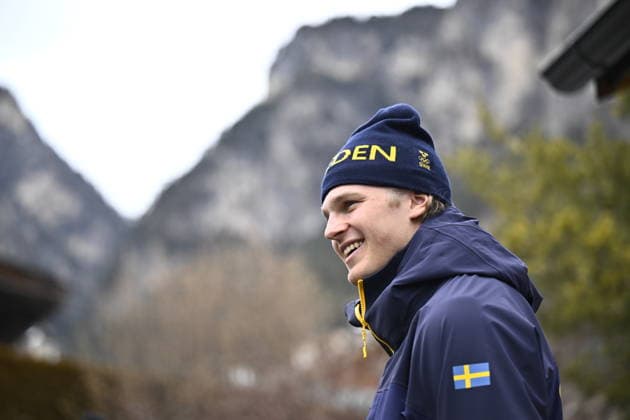 VAL DI FIEMME, ITALY 20260209 Edvin Anger at a press conference, PK, Pressekonferenz with the Swedish national ski team at Sweden Arena ahead of the women s sprint during the Winter Olympics in Val di Fiemme, Italy. *** The image is included in the SPORTS PACKAGE. For others PAYMENT IMAGE *** VAL DI FIEMME ITALY x10430x *** VAL DI FIEMME, ITALY 20260209 Edvin Anger at a press conference with the Swedish national ski team at Sweden Arena ahead of the women s sprint during the Winter Olympics in Val di Fiemme, Italy The image is included in the SPORTS PACKAGE For others PAYMENT IMAGE VAL DI FIEMME ITALY x10430x  Copyright: xChristinexOlsson TTx OLYMPICS 2026 SKIING