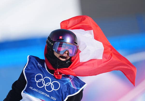 Mathilde Gremaud (Switzerland) celebrates winning gold during the Women s Freeski Slopestyle Freestyle Skiing competition on Day 3 of the Milano Cortina 2026 Winter Olympic Games, Olympische Spiele, Olympia, OS at Livigno Snow Park on February 9, 2026 in Livigno, Italy. Thor Wegner DeFodi Images (Photo by DeFodi Images) - *** Mathilde Gremaud Switzerland celebrates winning gold during the Women s Freeski Slopestyle Freestyle Skiing competition on Day 3 of the Milano Cortina 2026 Winter Olympic games at Livigno Snow Park on February 9, 2026 in Livigno, Italy Thor Wegner DeFodi Images Photo by DeFodi Images