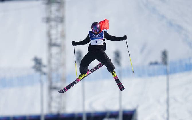 Mathilde Gremaud (Switzerland) celebrates winning gold during the Women s Freeski Slopestyle Freestyle Skiing competition on Day 3 of the Milano Cortina 2026 Winter Olympic Games, Olympische Spiele, Olympia, OS at Livigno Snow Park on February 9, 2026 in Livigno, Italy. Thor Wegner DeFodi Images (Photo by DeFodi Images) - *** Mathilde Gremaud Switzerland celebrates winning gold during the Women s Freeski Slopestyle Freestyle Skiing competition on Day 3 of the Milano Cortina 2026 Winter Olympic games at Livigno Snow Park on February 9, 2026 in Livigno, Italy Thor Wegner DeFodi Images Photo by DeFodi Images