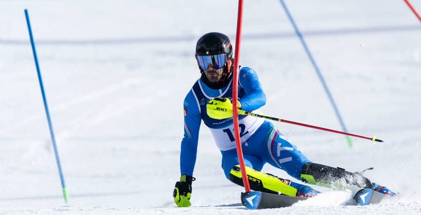 OLYMPICS - Winter Olympic Games, Olympische Spiele, Olympia, OS Milano Cortina 2026 BORMIO,ITALY,09.FEB.26 - OLYMPICS, ALPINE SKIING - Winter Olympic Games Milano Cortina 2026, team combined, slalom, men. Image shows Tommaso Sala (ITA).  GEPAxpictures xWolfgangxGrebien