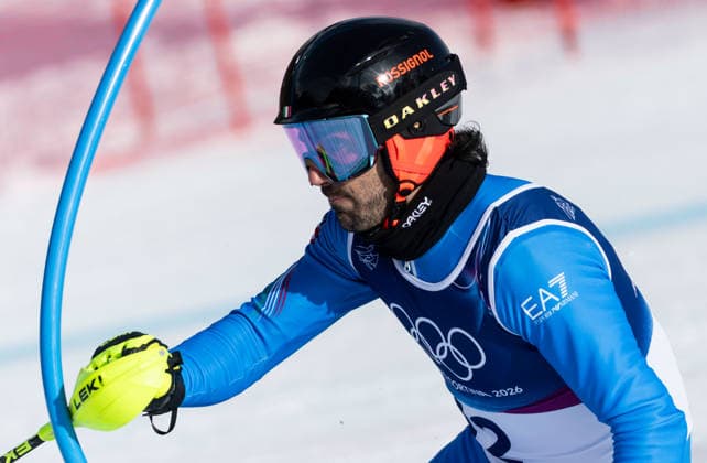 OLYMPICS - Winter Olympic Games, Olympische Spiele, Olympia, OS Milano Cortina 2026 BORMIO,ITALY,09.FEB.26 - OLYMPICS, ALPINE SKIING - Winter Olympic Games Milano Cortina 2026, team combined, slalom, men. Image shows Tommaso Sala (ITA).  GEPAxpictures xWolfgangxGrebien