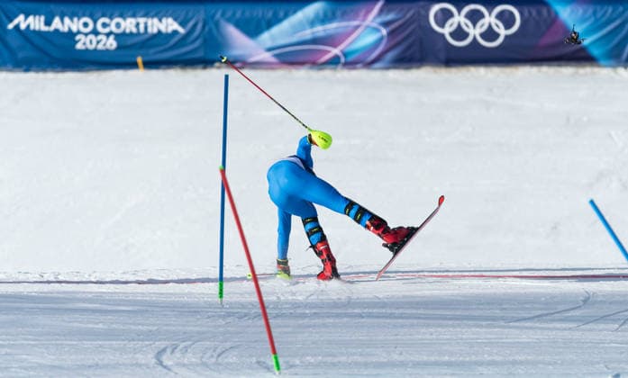 OLYMPICS - Winter Olympic Games, Olympische Spiele, Olympia, OS Milano Cortina 2026 BORMIO,ITALY,09.FEB.26 - OLYMPICS, ALPINE SKIING - Winter Olympic Games Milano Cortina 2026, team combined, slalom, men. Image shows Alex Vinatzer (ITA).  GEPAxpictures xWolfgangxGrebien