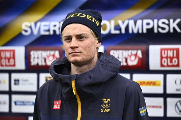 VAL DI FIEMME, ITALY 20260209 Edvin Anger at a press conference, PK, Pressekonferenz with the Swedish national ski team at Sweden Arena ahead of the women s sprint during the Winter Olympics in Val di Fiemme, Italy. *** The image is included in the SPORTS PACKAGE. For others PAYMENT IMAGE *** VAL DI FIEMME ITALY x10430x *** VAL DI FIEMME, ITALY 20260209 Edvin Anger at a press conference with the Swedish national ski team at Sweden Arena ahead of the women s sprint during the Winter Olympics in Val di Fiemme, Italy The image is included in the SPORTS PACKAGE For others PAYMENT IMAGE VAL DI FIEMME ITALY x10430x  Copyright: xChristinexOlsson TTx OLYMPICS 2026 SKIING