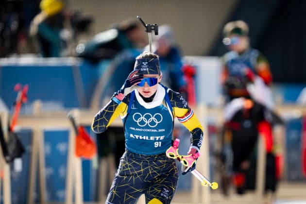 ANTERSELVA, ITALY 20260209 Biathlete Ella Halvarsson during today s training for the distance race during the Winter Olympics in Milan Cortina. ANTERSELVA ITALY x10050x *** ANTERSELVA, ITALY 20260209 Biathlete Ella Halvarsson during today s training for the distance race during the Winter Olympics in Milan Cortina ANTERSELVA ITALY x10050x  Copyright: xPontusxLundahl TTx 2026 OLYMPICS BIKASTING