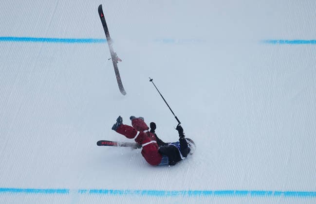 Megan Oldham (Canada) competes during the Women s Freeski Slopestyle Freestyle Skiing competition on Day 3 of the Milano Cortina 2026 Winter Olympic Games, Olympische Spiele, Olympia, OS at Livigno Snow Park on February 9, 2026 in Livigno, Italy. Thor Wegner DeFodi Images (Photo by DeFodi Images) - *** Megan Oldham Canada competes during the Women s Freeski Slopestyle Freestyle Skiing competition on Day 3 of the Milano Cortina 2026 Winter Olympic games at Livigno Snow Park on February 9, 2026 in Livigno, Italy Thor Wegner DeFodi Images Photo by DeFodi Images