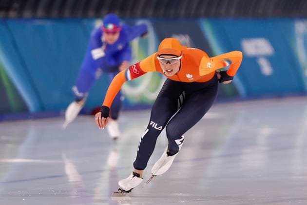 MILAN , 09-02-2026 , Milano Speed skating, Eisschnelllauf Stadium , season 2025 2026 , Olympic Winter games, Winterspiele,Spiele, Summer games 2026 - Speed Skating 1000m ladies, Picture shows Suzanne Schulting Olympic Winter Games 2026 - Speed Skating 1000m ladies  x201439288x Copyright: