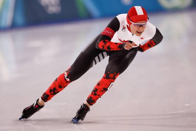MILAN , 09-02-2026 , Milano Speed skating, Eisschnelllauf Stadium , season 2025 2026 , Olympic Winter games, Winterspiele,Spiele, Summer games 2026 - Speed Skating 1000m ladies, Picture shows Carolina Hiller-Donnelly Olympic Winter Games 2026 - Speed Skating 1000m ladies  x201439338x Copyright:
