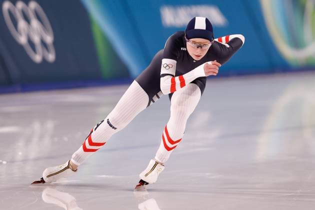 MILAN , 09-02-2026 , Milano Speed skating, Eisschnelllauf Stadium , season 2025 2026 , Olympic Winter games, Winterspiele,Spiele, Summer games 2026 - Speed Skating 1000m ladies, Picture shows Jeannine Rosner Olympic Winter Games 2026 - Speed Skating 1000m ladies  x201439383x Copyright:
