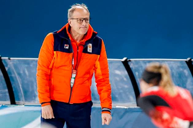 coach Jac Orie of TeamNL looks on Around the Games, Milano Cortina 2026 Winter Olympics: Day 3, Speed skating, Eisschnelllauf - Milano Cortina 2026 Winter Olympics: Day 3, Milano Speed Skating Stadium, February 9, 2026, Milan, Italy.