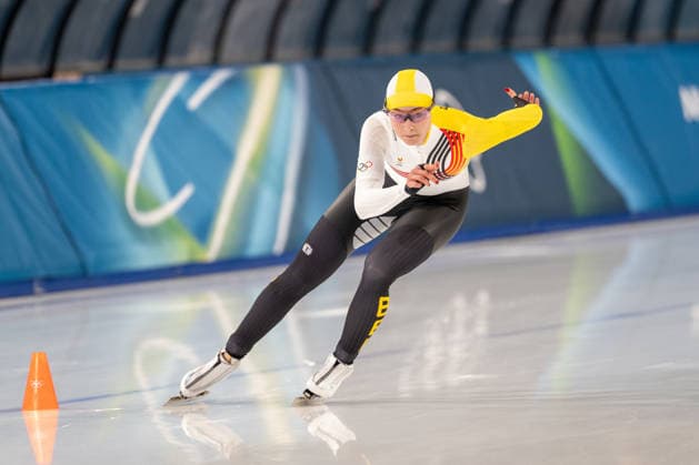 2026-02-09 - Milano Cortina 2026 Winter Olympics 1000m Women MILAN, ITALY - FEBRUARY 9: Fran Vanhoutte of Belgium during the 1000m Women on day 3 of the Milano Cortina 2026 Winter Olympics at the Milano Speed skating, Eisschnelllauf Arena on February 9, 2026 in Milan, Italy Milan Milano Speed Skating Arena Italy Content not available for redistribution in The Netherlands directly or indirectly through any third parties. Copyright: xAndrexWeeningx