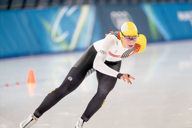 2026-02-09 - Milano Cortina 2026 Winter Olympics 1000m Women MILAN, ITALY - FEBRUARY 9: Fran Vanhoutte of Belgium during the 1000m Women on day 3 of the Milano Cortina 2026 Winter Olympics at the Milano Speed skating, Eisschnelllauf Arena on February 9, 2026 in Milan, Italy Milan Milano Speed Skating Arena Italy Content not available for redistribution in The Netherlands directly or indirectly through any third parties. Copyright: xAndrexWeeningx
